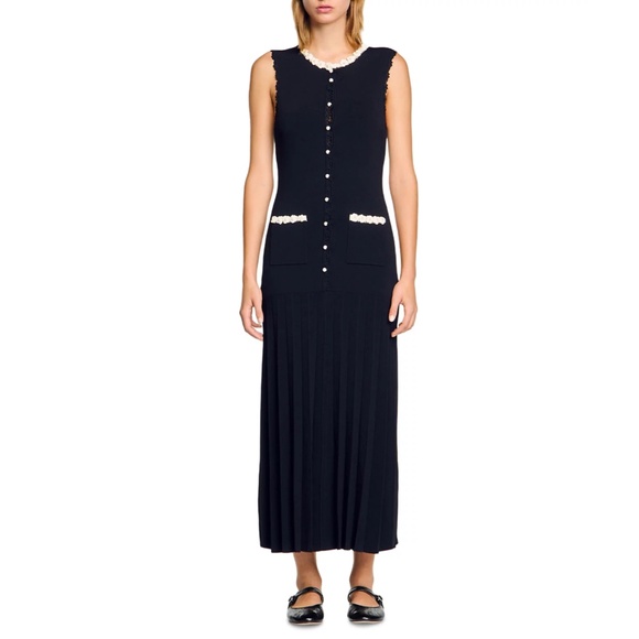 Blossom Long Dress with Crochet Detail - Picture 1 of 7